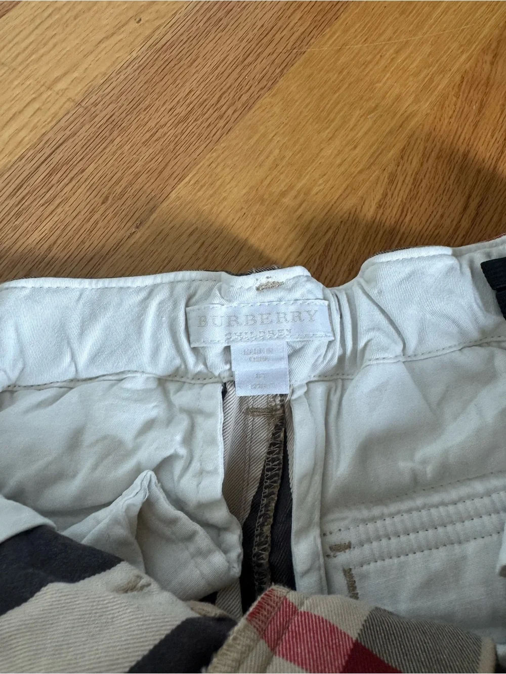 Burberry Navy Polo & Shorts with Signature Check - Kids